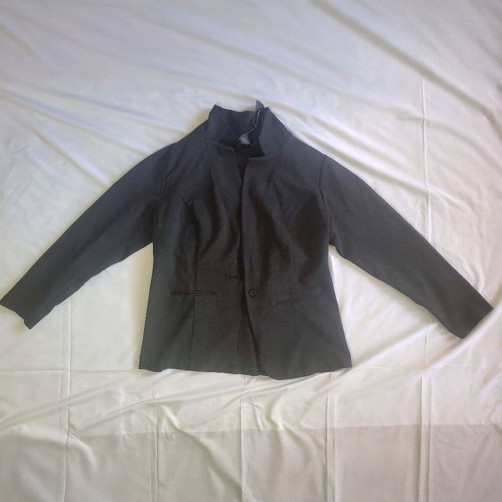 Ashley Stewart Grey Blazer